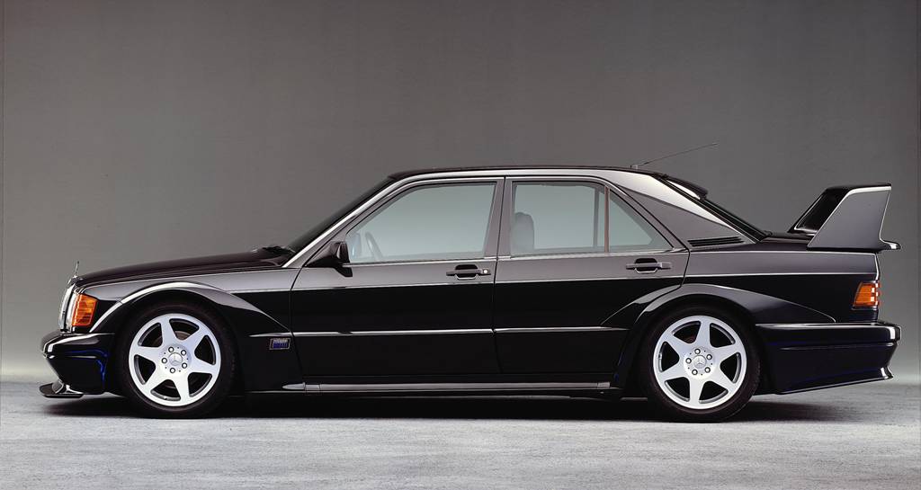 Der 190 E 2.5-16 Evolution II von 1990 (Bild: Daimler AG)