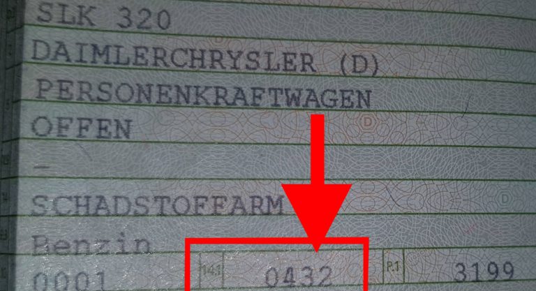 Euronorm Im Fahrzeugschein